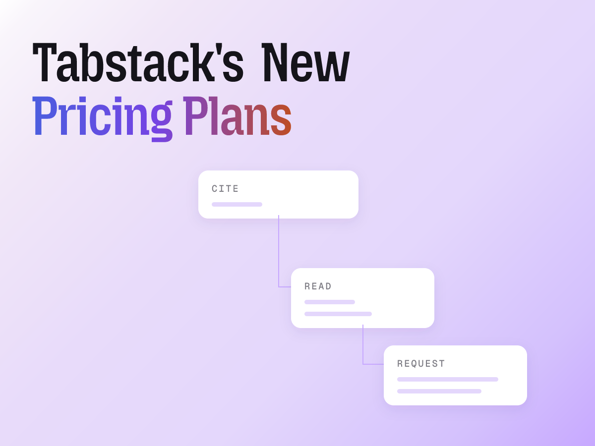 Tabstack's new pricing is here! Scale your workflow without interruption using our new free Trial, Individual Pay As You Go plan, or predictable monthly subscriptions.